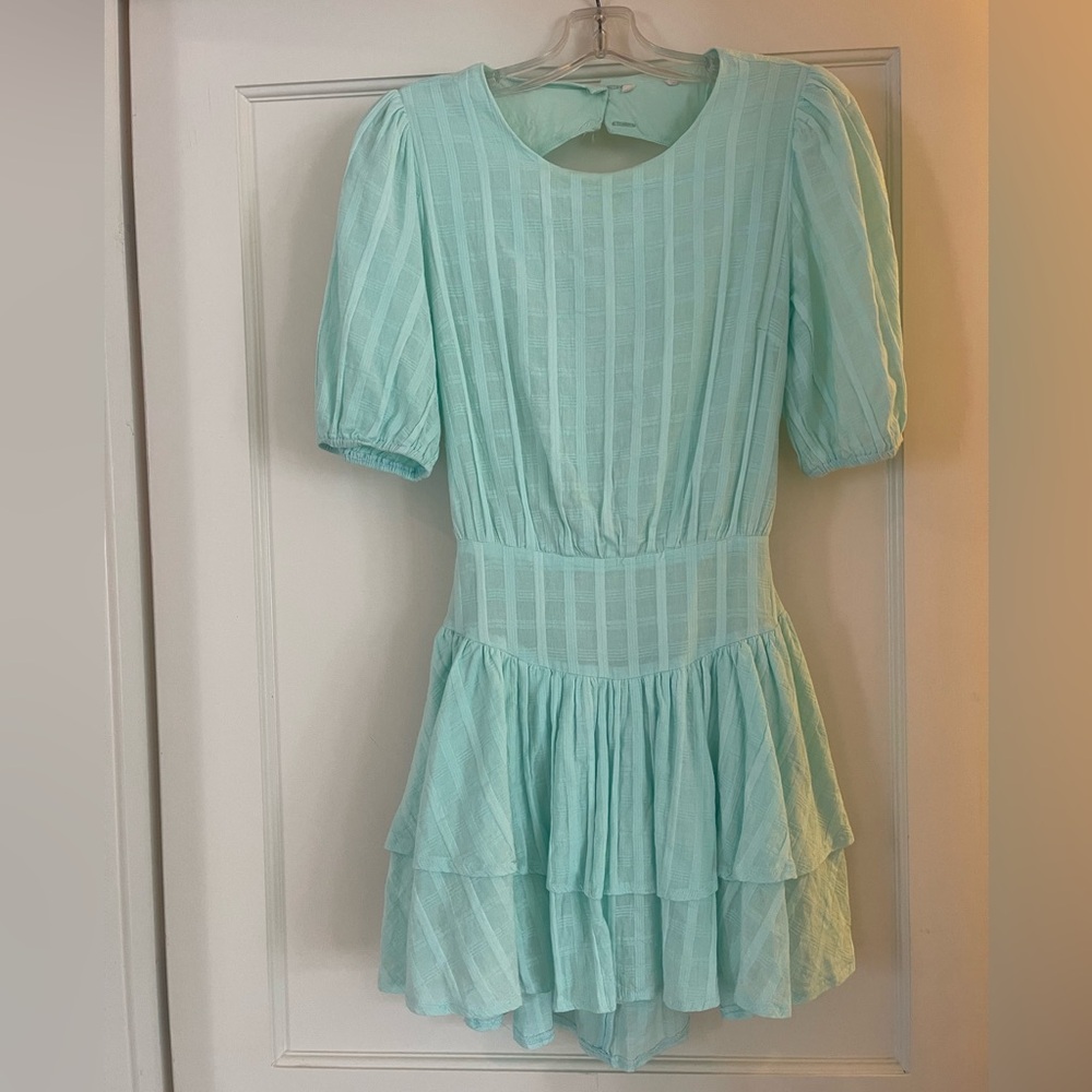 Open back mini dress by ShowPo in mint green